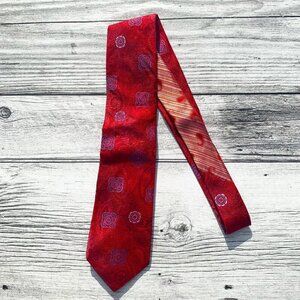 Robert Graham Paisley Floral Print Silk Tie